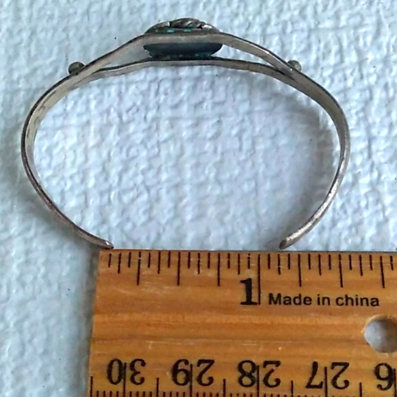 *CHILD SZ* Old Pawn Sterling Silver Turquoise Cuff